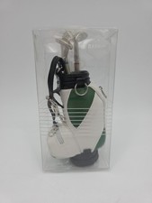 New DASHING Green White Golf Bag-Pen Set w/ Black, Red Blue Ink