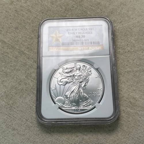 Photo of a 2014-W American Silver Eagle from an eBay listing that sold on Jul 22, 2026