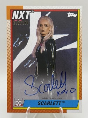 Scarlett #A-SL NXT 2021 Topps Heritage WWE Auto /199