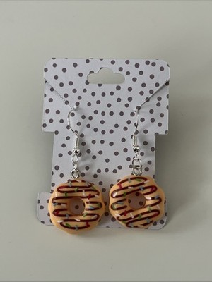 Schmuck Ohrringe Weihnachten Echt Silber Ohrharken Handmade Kuchen Osternest