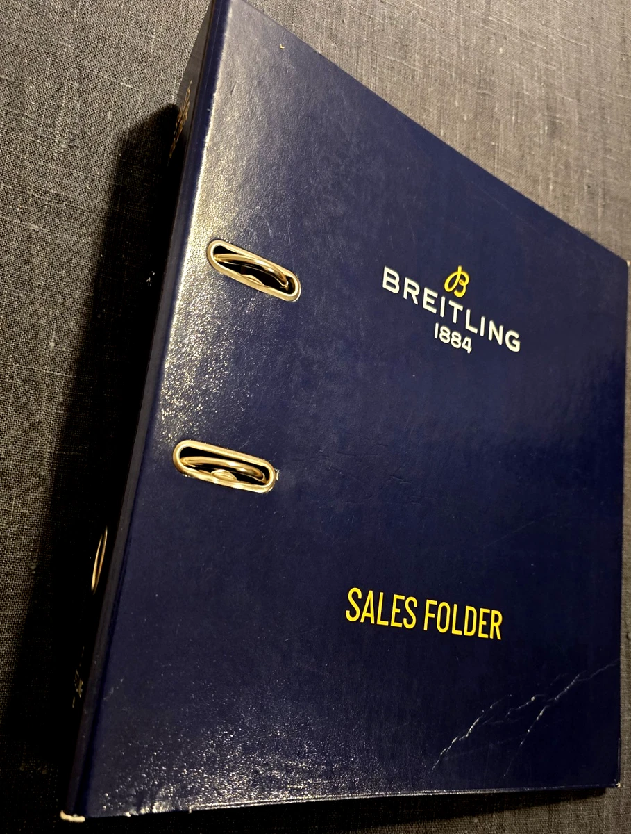 CARPETA DE VENTAS/CARPETA DE VENTAS ORIGINAL.BREITLING 2019 CONCESIONARIOS/DISTRIBUIDORES ¡SOLO RARA!