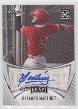 2021 Leaf Draft Base Auto Orlando Martinez #BA-OM2 Auto 0tj4