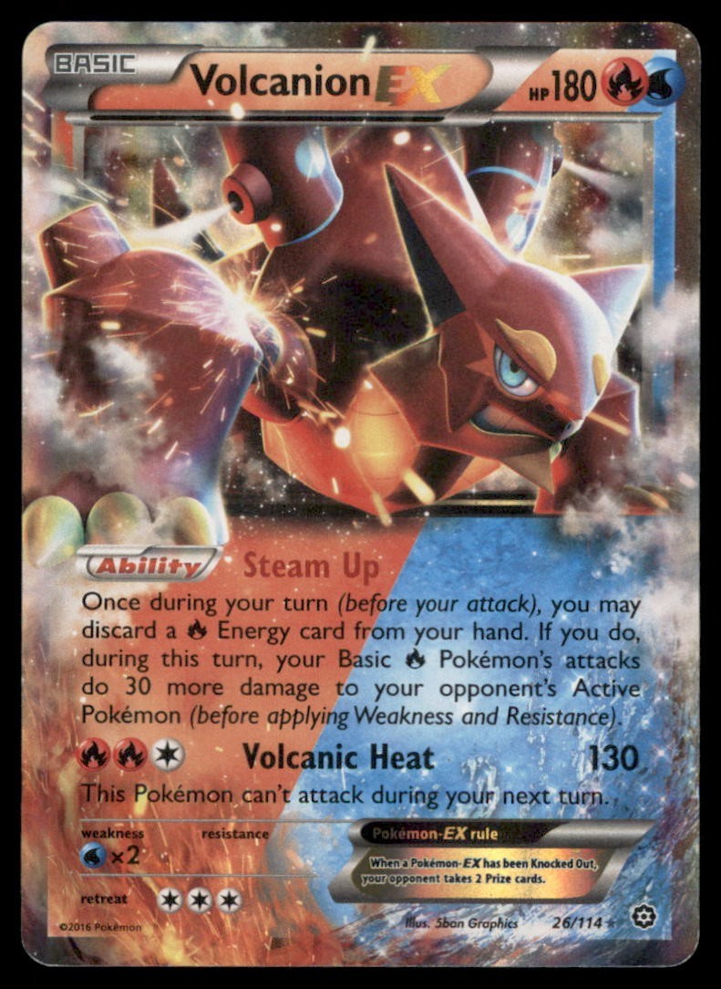 Pokemon TCG Volcanion EX 26/114 Holo