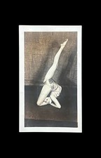 A 1940s original snapshot of a glamorous circus contortionist — the kind of photo that stops everyone who sees it cold.