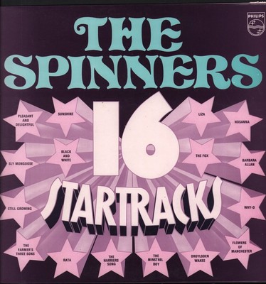 Spinners (Folk Group) 16 Startracks LP vinyl UK Philips stereo - sleeve has a 1
