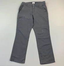 Weatherproof Vintage Pants Mens 32x29 Gray Canvas Utility Stretch Outdoor Casual