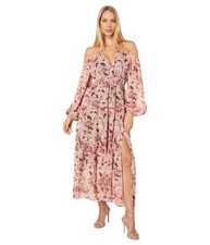 ASTR the Label Womens' Ciri Dress, Pink/Brown Multi