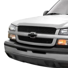 For Chevy Silverado 3500 Classic 07 Tow Hook Grilles 2-Pc Black 8x6 mm