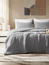 Ultra Soft Lightweight Jersey Knit Full Size Comforter Set, Buttery Smooth Be...