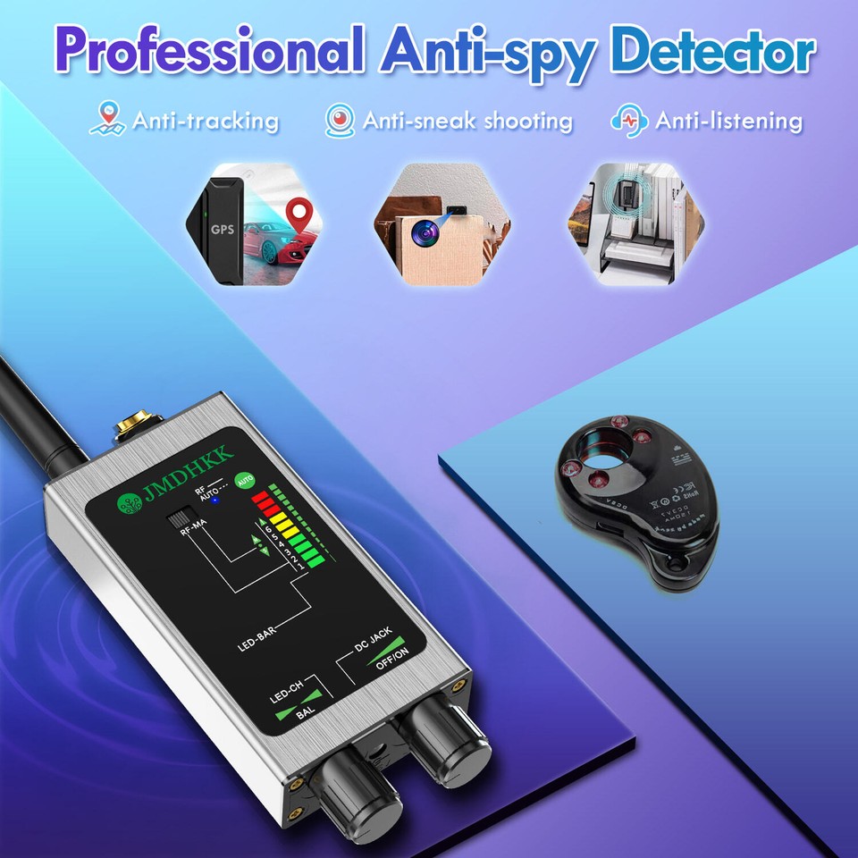 JMDHKK M8000 Bug Detector Hidden camera detector anti spy detector RF ...