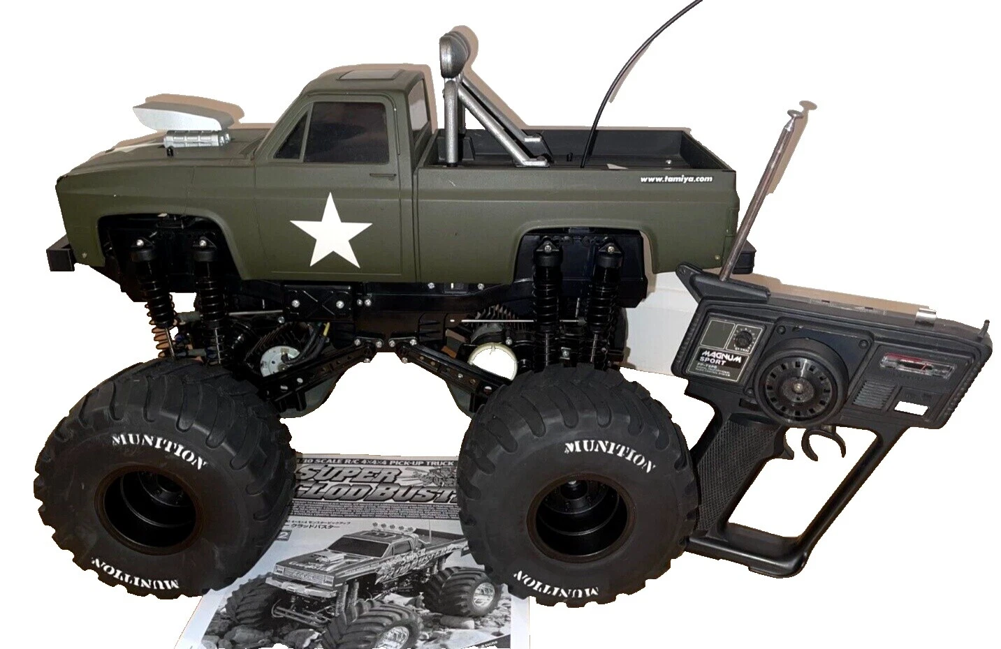 Tamiya Black RC Car, Truck & Motorcycle Body Parts & Interior for Monster Truck