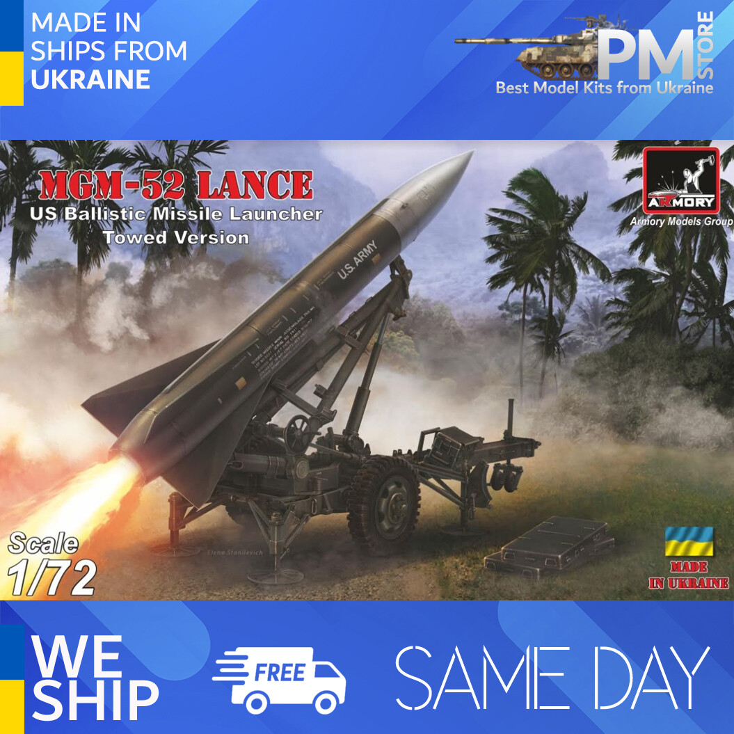 re Armory 72432 1/72 MGM-52 Lance, US Tactical Ballistic