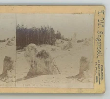 Mt Schurz Yellowstone Park Ingersoll Stereoview