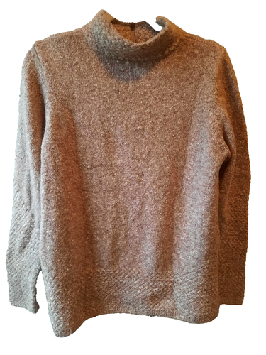 Christopher & Banks Women's Large Tan Quarter Zip Knit Cozy Sweater - Picture 3 of 8