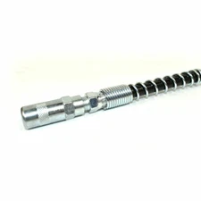 12 Inch Flex Grease Gun Hose Extension With Coupler & Spring Guard 4500 PSI