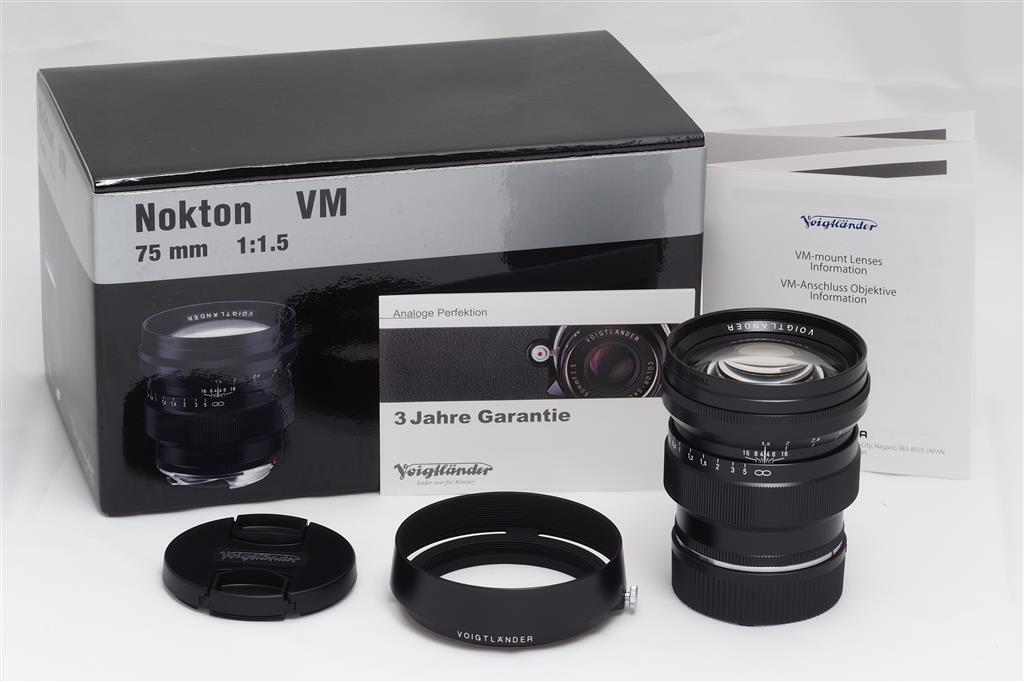 Voigtländer Nokton 1.5/75mm VM Nero Asph. Per Leica M (1726929554)
