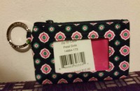 Vera Bradley Lovely Zip Id Case Petal Dots Vera Bradley Lovely Zip Id Case Petal Dots