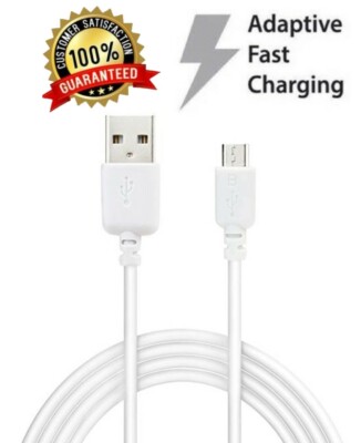 USB Data/Charger Cable For Amazon Kindle Fire HD 7, HD 8,Tablet White