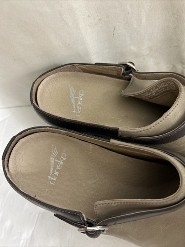 Dansko Malissa Leather Women's Mule Bootie Gray Black Size 40 US 9.5-10 - Picture 5 of 19