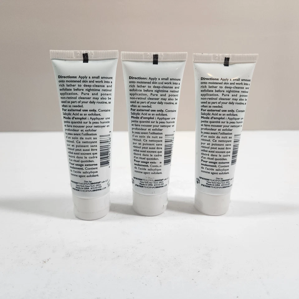 Limpiador Exfoliante Peter Thomas Roth Retinol Fusion PM 1 fl oz/30 ml NUEVO Set 3 Foto 3 de 4