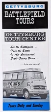 1960s Gettysburg Battlefield Tours Pennsylvania Bus Museum VTG Travel Brochure 