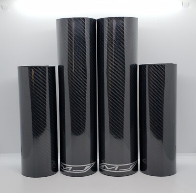 Fork Skins Graphics Cover Glossy Carbon Fiber Decals Husaberg FE 250 350 450 501
