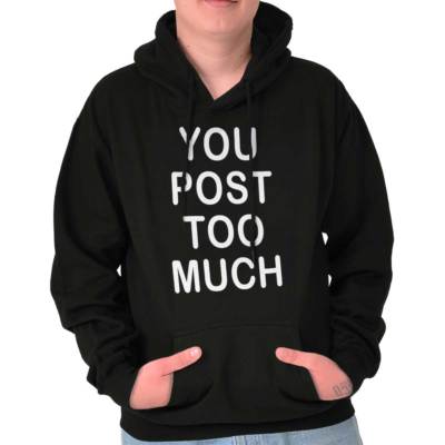 Funny Social Media Humor Computer Nerd Joke Hoodie Hooded Sweatshirt Men Women