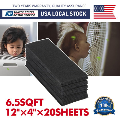 20Sheets 12''x4'' Replacement Carbon Filters for Cat Litter Box to Keep Home Fresh