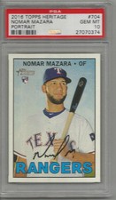 2016 Topps Heritage Nomar Mazara Portrait PSA 10 RC
