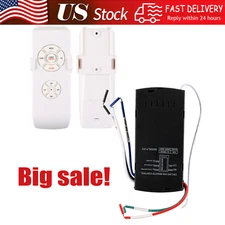 Universal Wireless Remote Control and Receiver Kits for Ceiling Fan Lamp Home