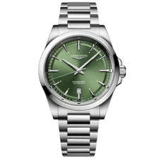 New Longines Conquest 41mm Green Dial Automatic Steel Men's Watch L38304026