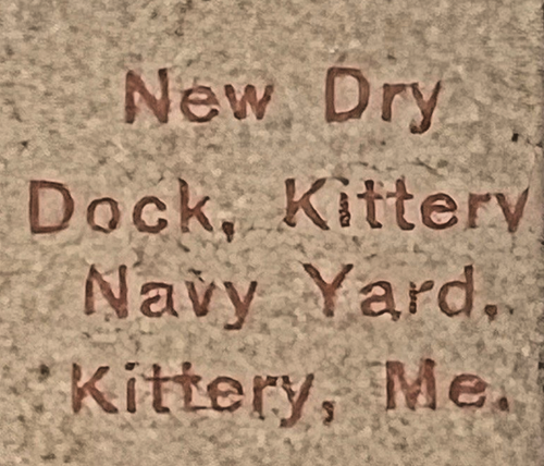 PORTSMOUTH MAINE KITTERY MARINE SCHIFF WERFT 1903 Postkarte York County Militär G3 - Bild 4 von 6
