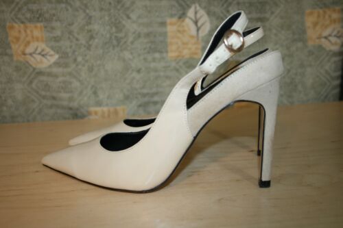 New Zara TRF Nude patent Leather Slingbacks 41 / 10.5 - Picture 3 of 5
