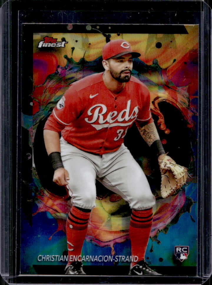 2024 Topps Finest Christian Encarnacion-Strand Oil Spill Refractor Rare RC #257