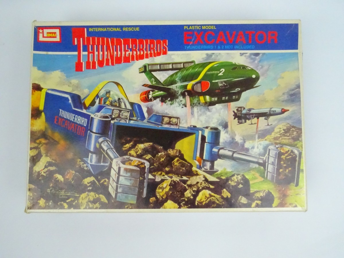 VINTAGE THUNDERBIRDS EXCAVATOR PLASTIC MODEL KIT MADE BY IMAI IN