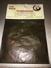 E.L.K. four white power bands-For The "Power Bugle" ELK Call &"Power Howler"