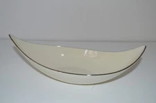 Vintage Lenox USA Platinum Trimmed Porcelain Candy Nut Dish Mid Century EUC