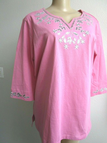 BOCABAY PURPLE & SILVER EMBELLISHED TOP & PANTS SET SIZE M - NEW - Picture 2 of 7