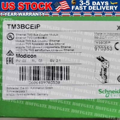 New Schneider TM3BCEIP PLC communication module Original Box Expedited Shipping