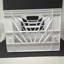 Spectrum International Inc USA Vinyl Record Crate storage display White