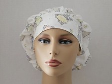 Bouffant Scrub Cap - Easter Bunny/Egg Print