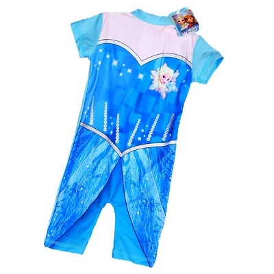 Disney Frozen Princesse Elsa UV 50+ Protection Soleil Maillot de Bain pour Fille - Photo 1/3