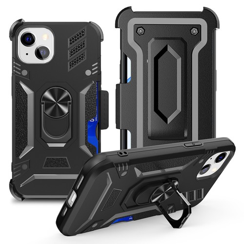 For Samsung Galaxy S22+ Plus Wallet Case Credit Card Holder Holster Ring Cover - Picture 6 of 8