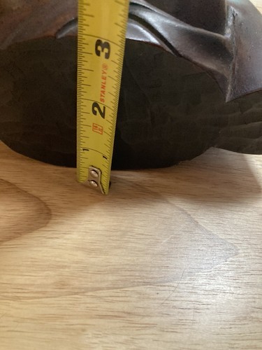 Bali Skulptur Frau Kopf Kleid Akt dunkles Holz Handarbeit - Bild 10 von 10