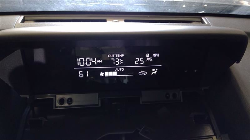 Subaru CROSSTREK 2021 Clock and Temperature Info Screen