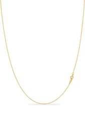14k Gold Plated 925 Sterling Silver Cable Chain Necklace 1.3 Choose your length!