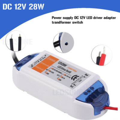 Transformateur LED 12V 18-100W - Alimentation Pour Bandeaux LED - Neuf Sous Boîte