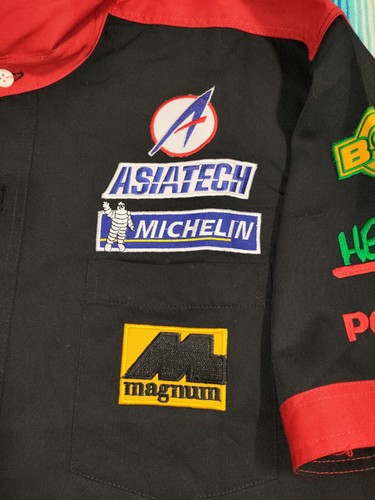 Vtg KL Minardi Asiantech Team 2002 F1 Pit Crew Multicolor Shirt Toro Rosso Rare - 第 9/24 張圖片