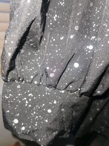 Peplum Black Blouse Sparkly Size 24 - Picture 6 of 7