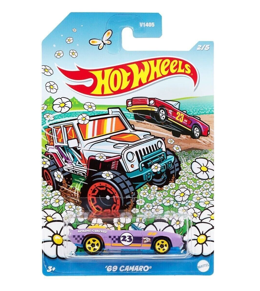 Hot Wheels 1:64 Spring Collection '69 Camaro Metal Diecast Car Model